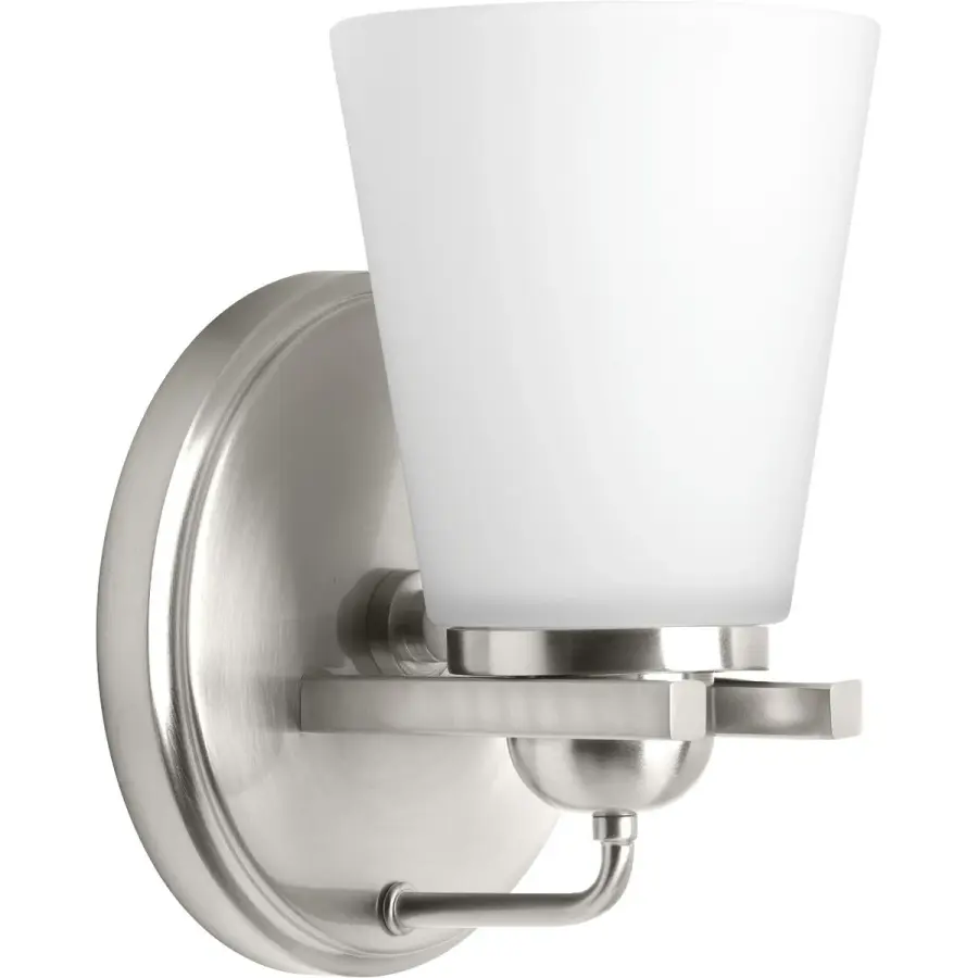 Flight Collection One-Light Etched Glass Bath Vanity Light - Image 2