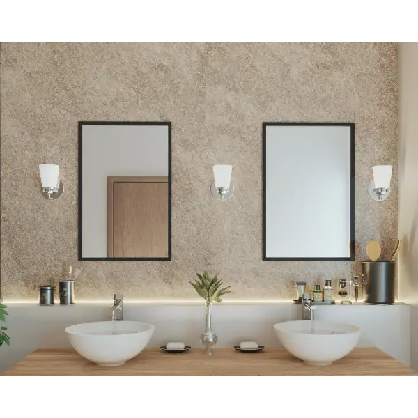 Flight Collection One-Light Etched Glass Bath Vanity Light - Image 4
