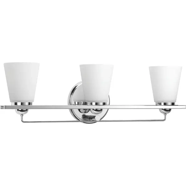 Flight Collection Three-Light Etched Glass Bath Vanity Light - Image 2