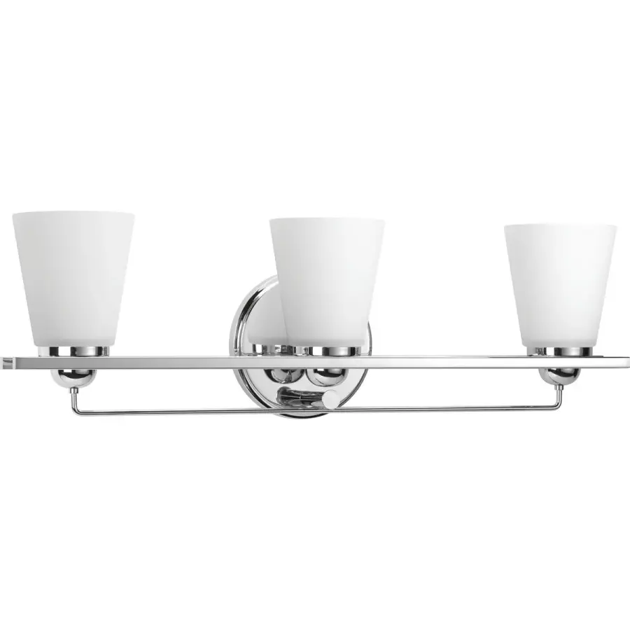 Flight Collection Three-Light Etched Glass Bath Vanity Light - Image 2