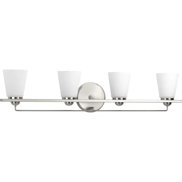 Flight Collection Four-Light Etched Glass Bath Vanity Light - Image 2