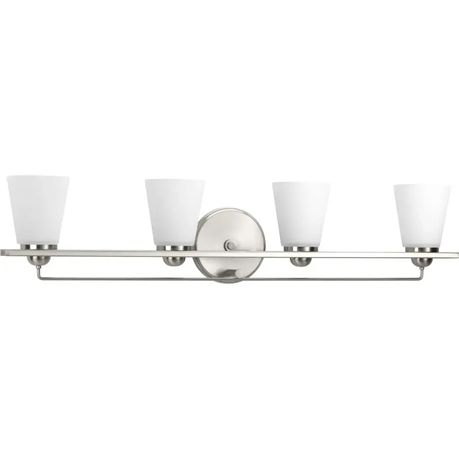 Flight Collection Four-Light Etched Glass Bath Vanity Light - Image 2