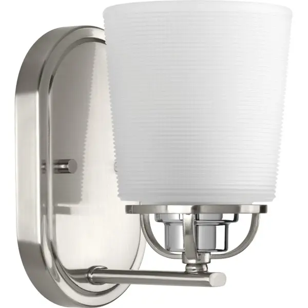 West Village One-Light Etched Prismatic Glass Bath Vanity Light - Image 2