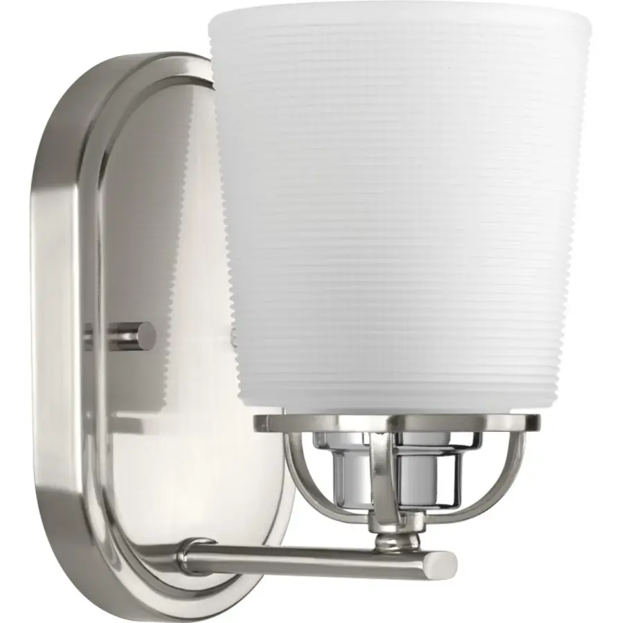 West Village One-Light Etched Prismatic Glass Bath Vanity Light - Image 2