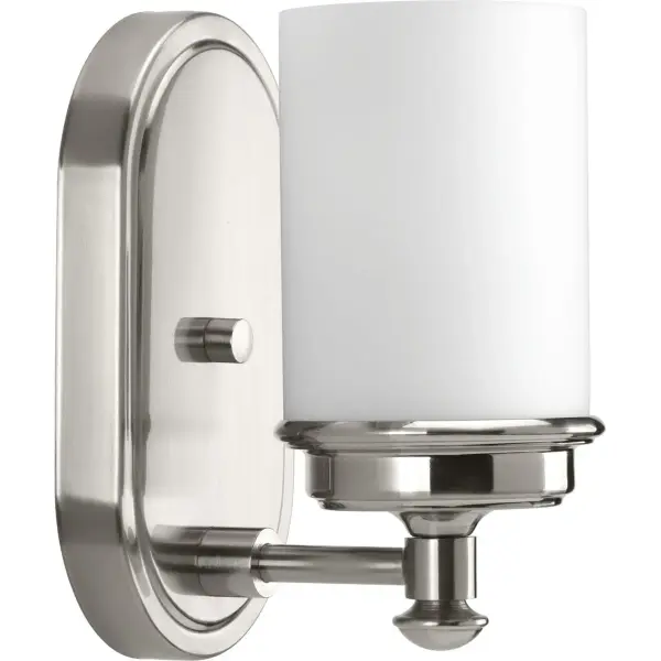 Glide Collection One-Light Etched Opal Glass Bath Vanity Light - Image 1