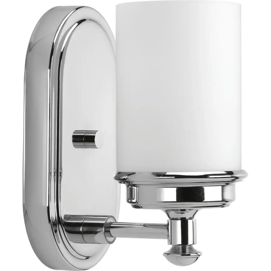 Glide Collection One-Light Etched Opal Glass Bath Vanity Light - Image 3