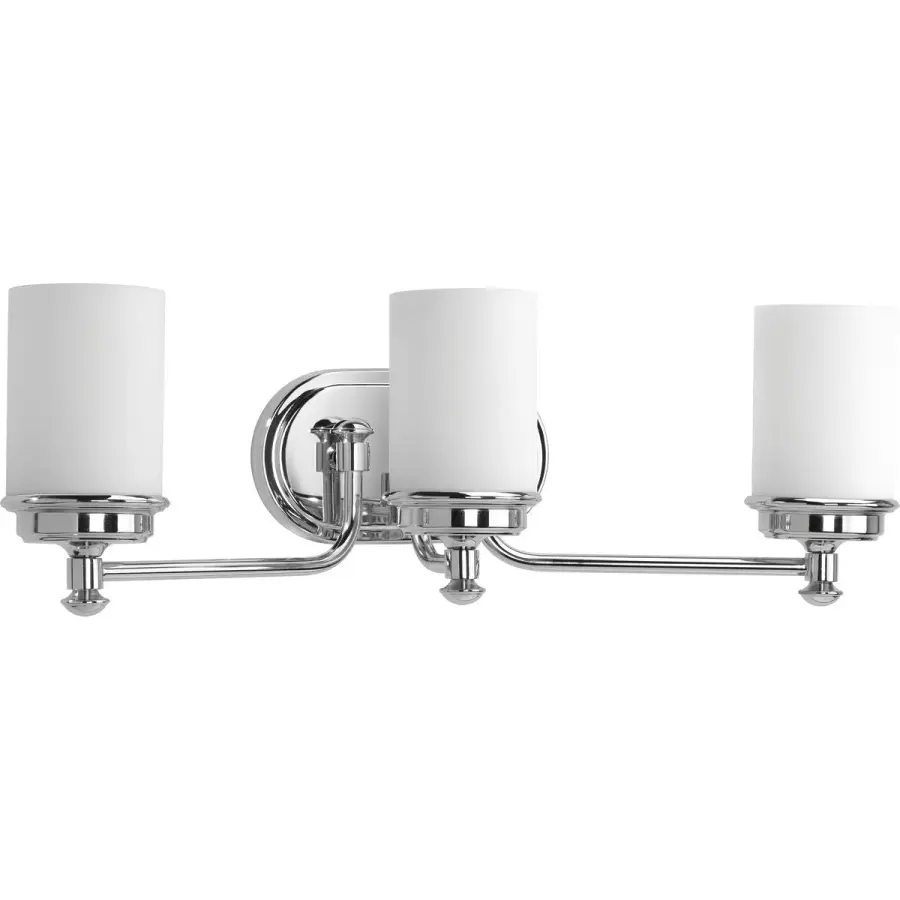 Glide Collection Three-Light Etched Opal Glass Bath Vanity Light - Image 1