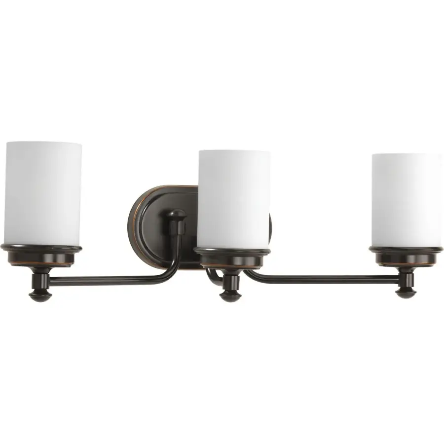 Glide Collection Three-Light Etched Opal Glass Bath Vanity Light - Image 2