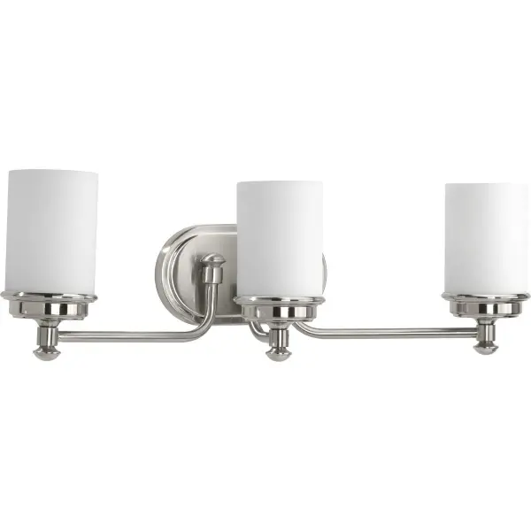 Glide Collection Three-Light Etched Opal Glass Bath Vanity Light - Image 3