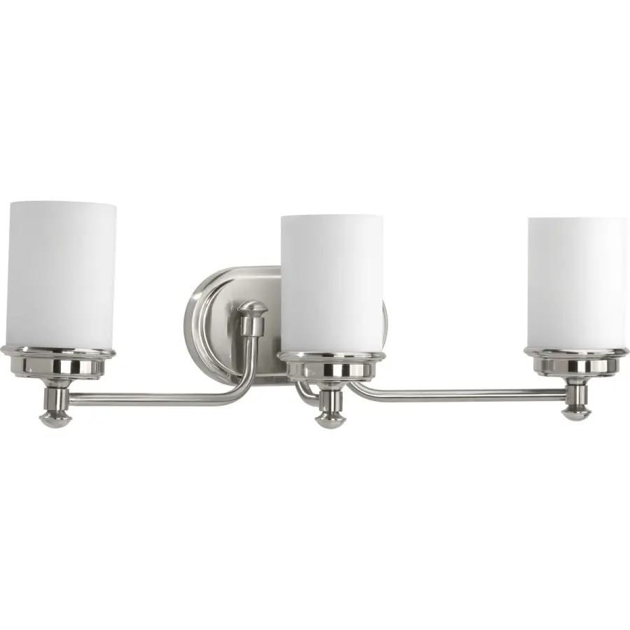 Glide Collection Three-Light Etched Opal Glass Bath Vanity Light - Image 3