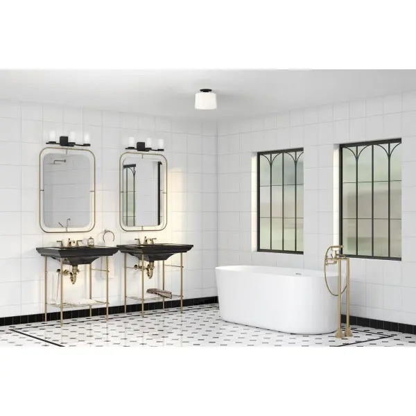 Sleek Mid-Century Modern Vanity Light with Polished Chrome Finish - Image 4