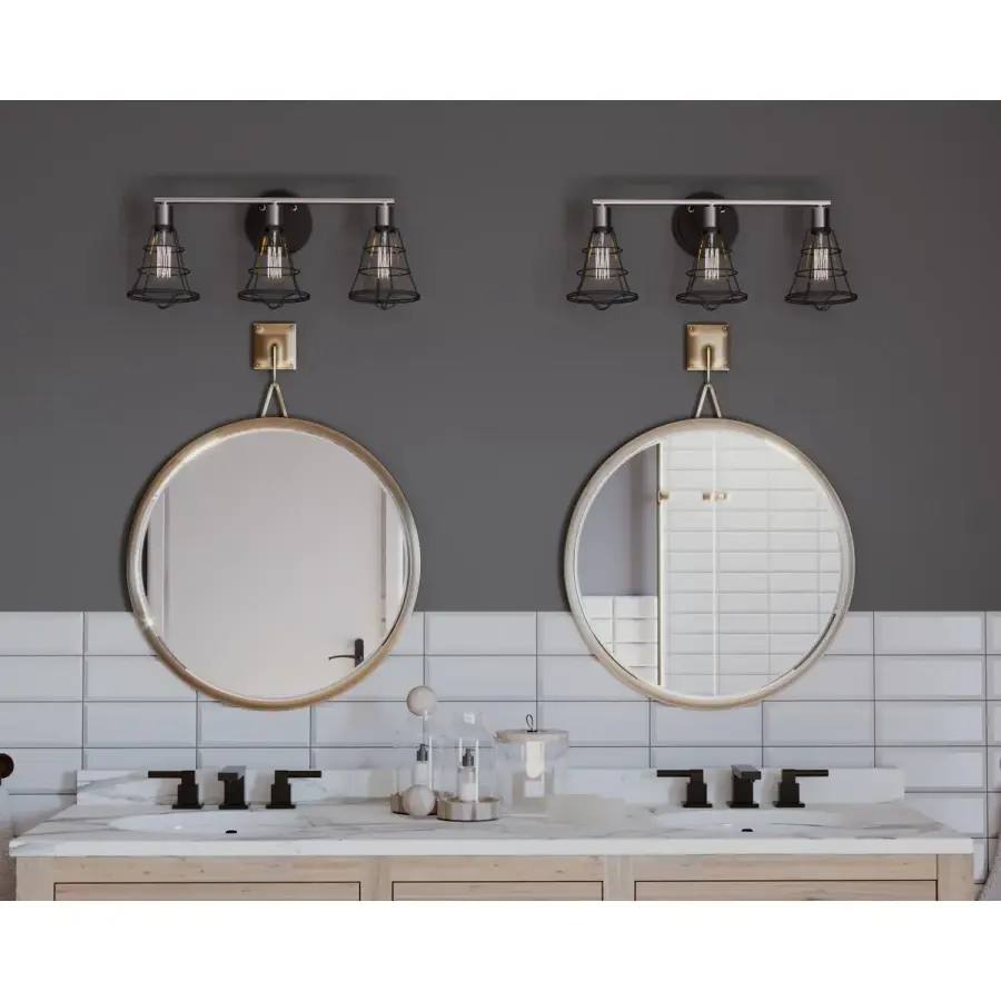 Gauge Collection Three-Light Bath Vanity Light - Image 2