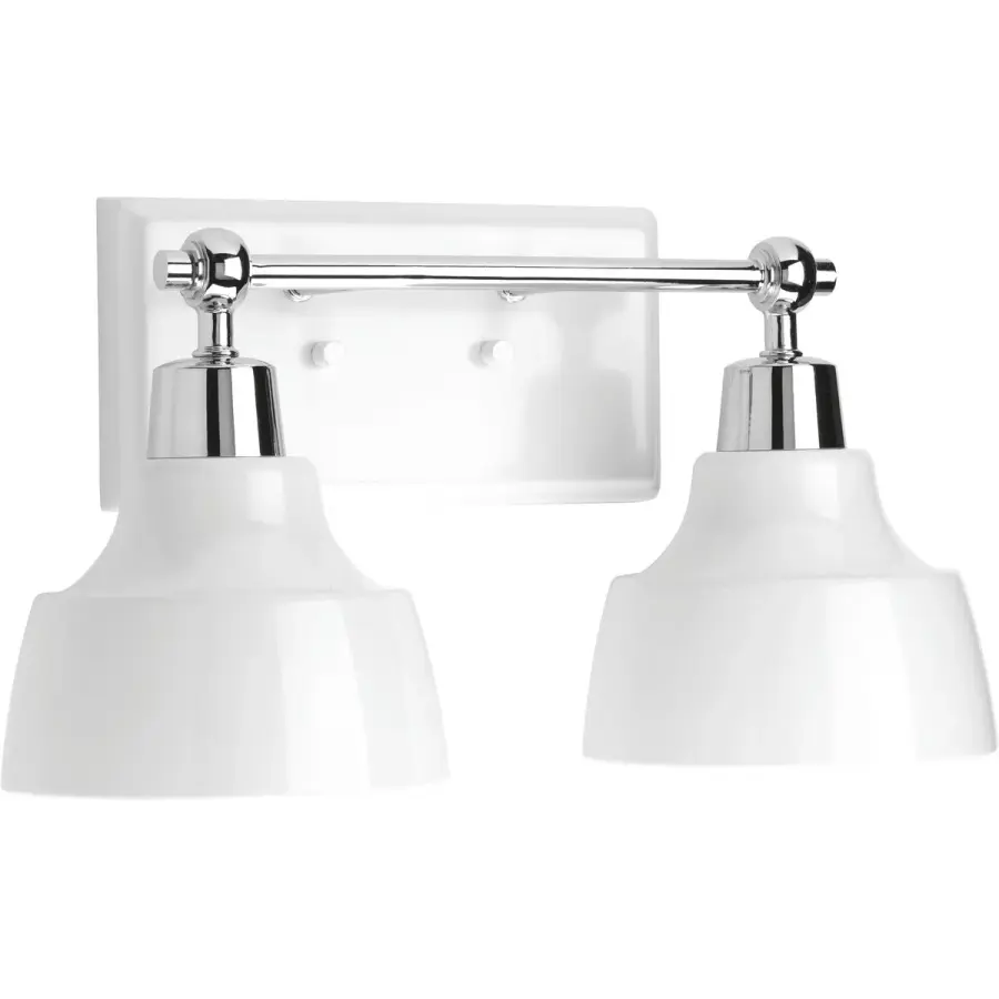 Bramlett Two-Light Metal Shade Bath Vanity Light - Image 2
