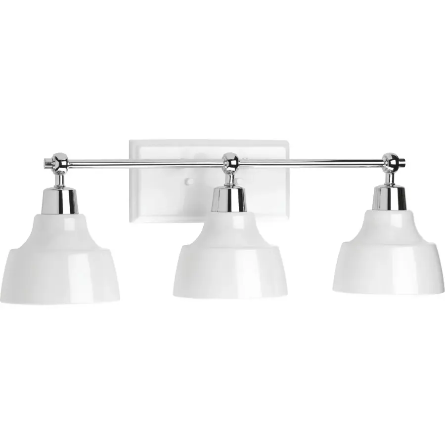Bramlett Three-Light Metal Shade Bath Vanity Light - Image 1