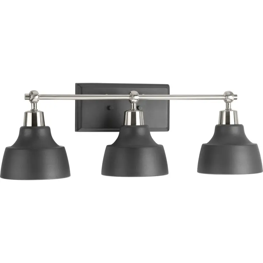 Bramlett Three-Light Metal Shade Bath Vanity Light - Image 2