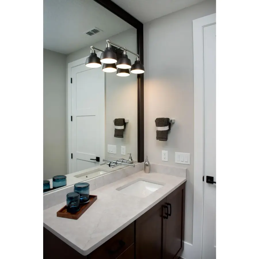 Bramlett Three-Light Metal Shade Bath Vanity Light - Image 4
