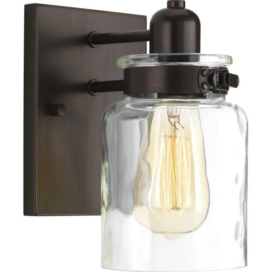 Calhoun One-Light Clear Glass Bath Vanity Light - Image 3