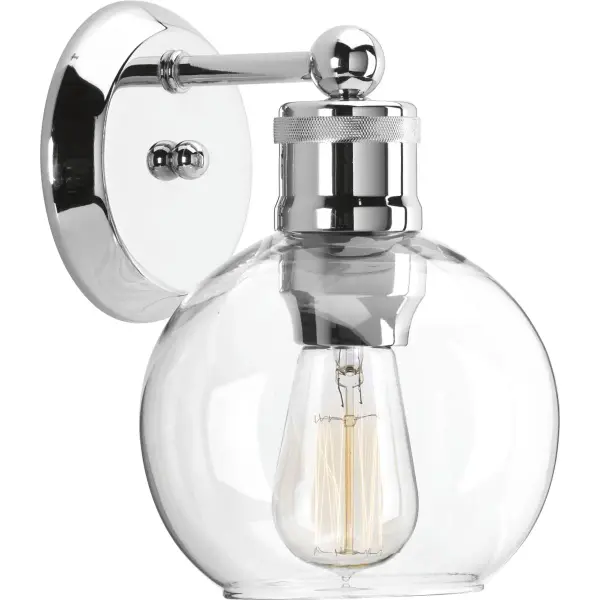 Hansford One-Light Clear Glass Bath Vanity Light - Image 2
