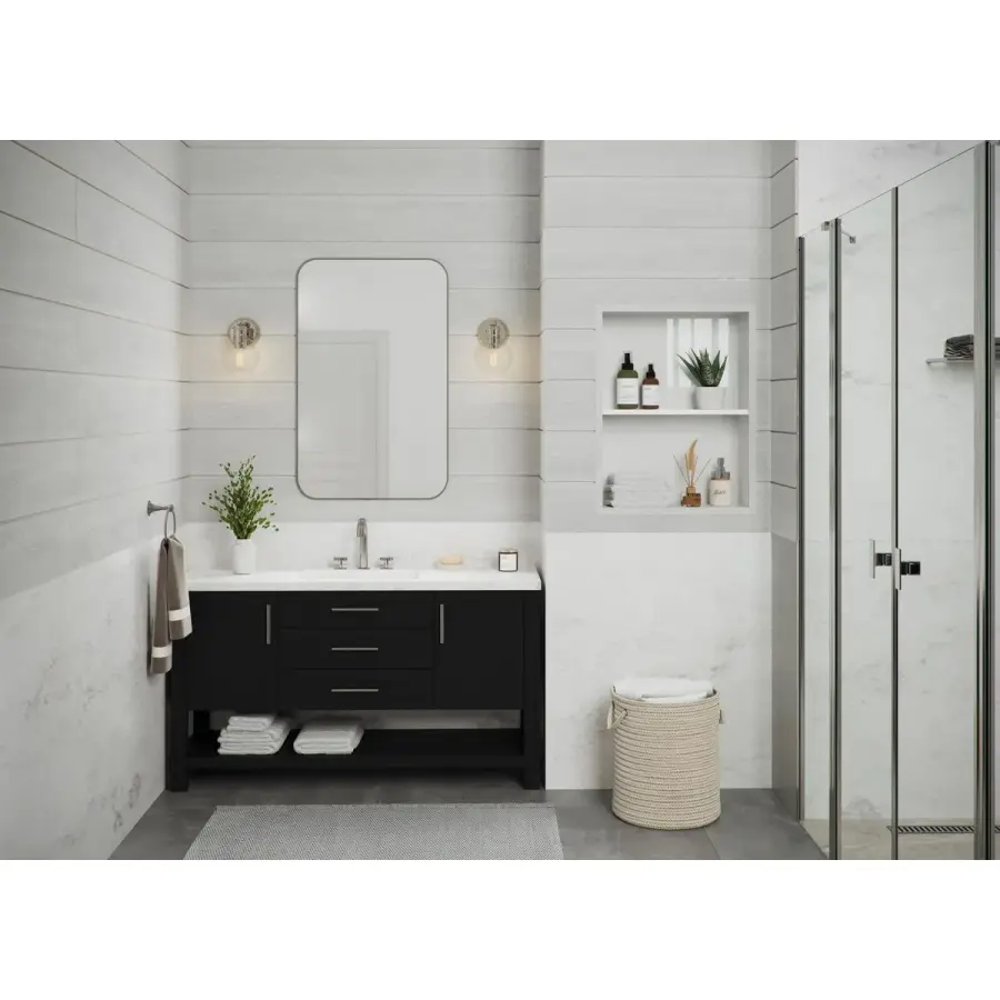 Hansford One-Light Clear Glass Bath Vanity Light - Image 5