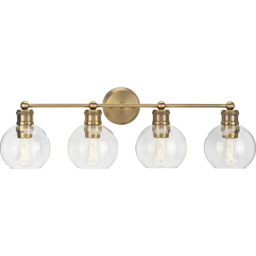 Hansford Four-Light Clear Glass Bath Vanity Light - Image 2