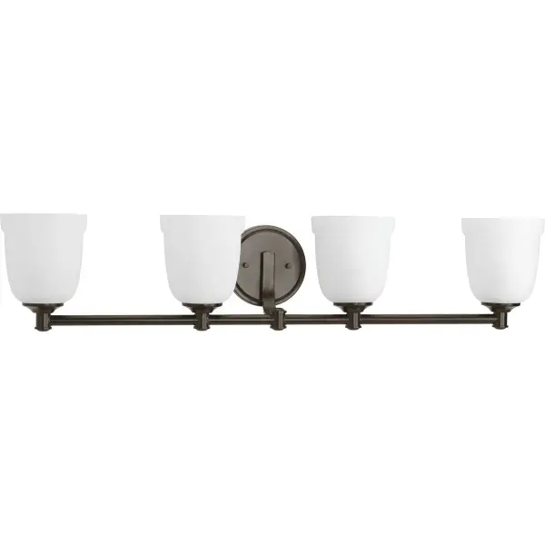 Topsail Four-Light Etched Parchment Glass Bath Vanity Light - Image 1
