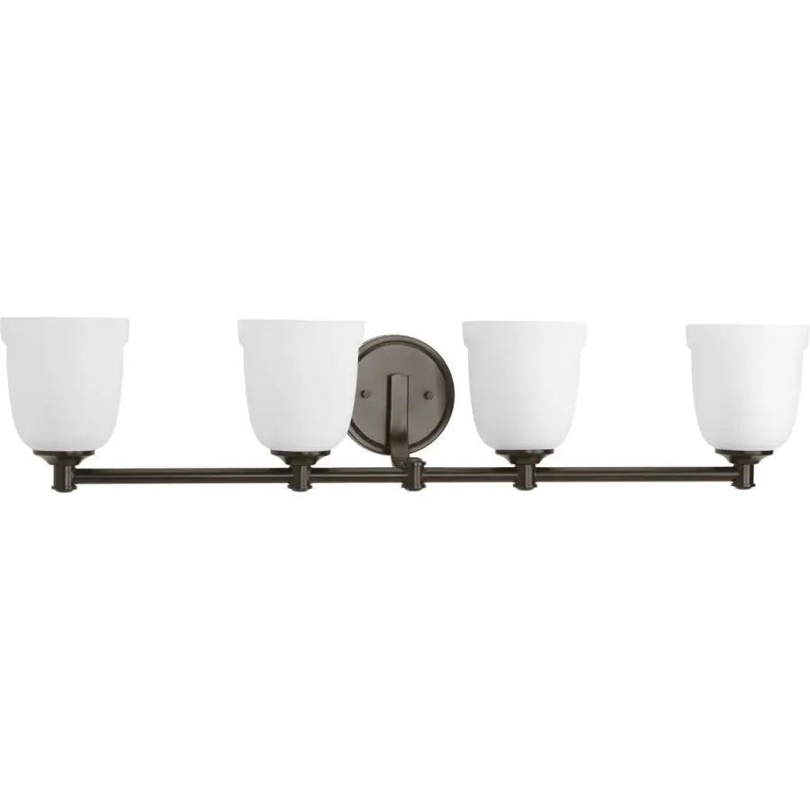 Topsail Four-Light Etched Parchment Glass Bath Vanity Light - Image 1