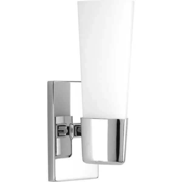 Zura One-Light Etched Opal Glass Bath Vanity Light - Image 1