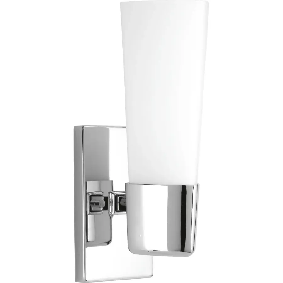 Zura One-Light Etched Opal Glass Bath Vanity Light - Image 1