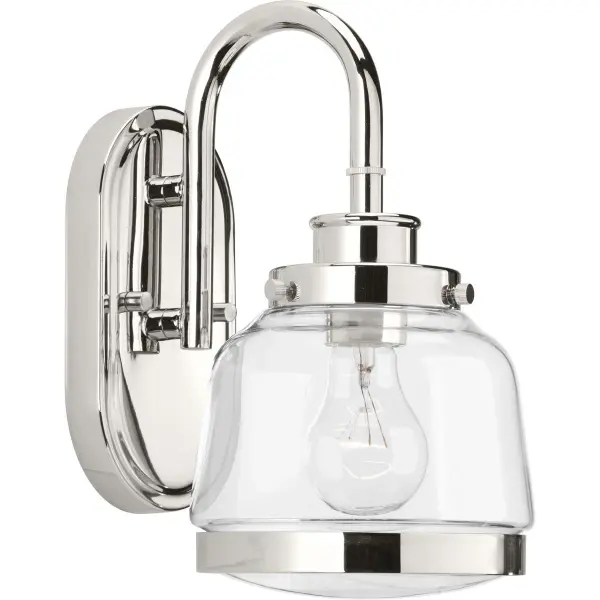 Judson One-Light Clear Glass Bath Vanity Light - Image 1