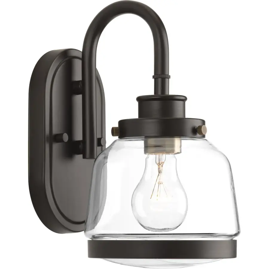Judson One-Light Clear Glass Bath Vanity Light - Image 2