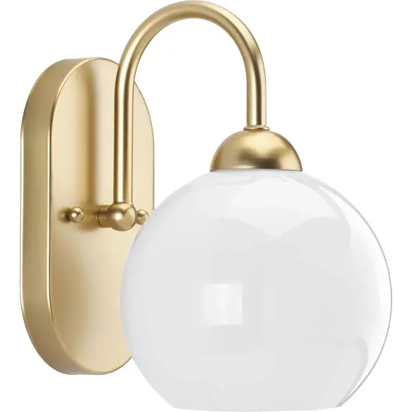 Carisa One-Light Opal Glass Bath Vanity Light - Image 1