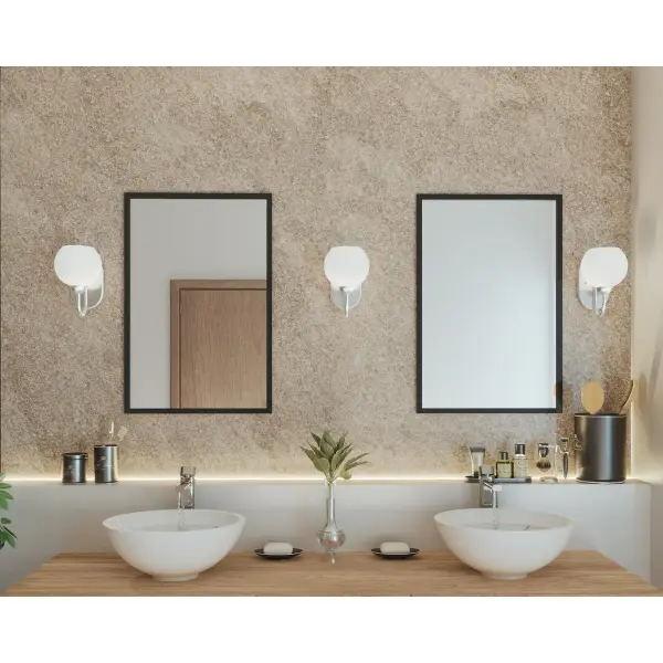 Carisa One-Light Opal Glass Bath Vanity Light - Image 4