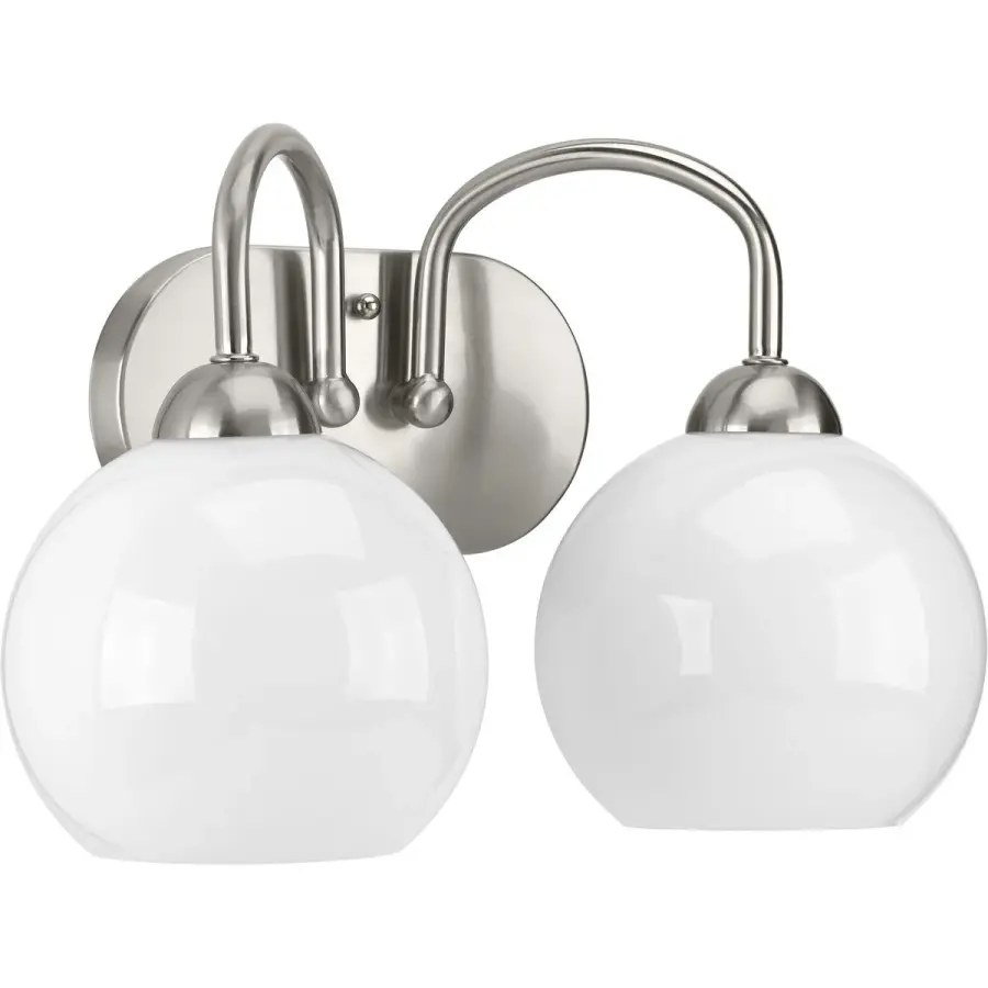 Carisa Two-Light Opal Glass Bath Vanity Light - Image 1