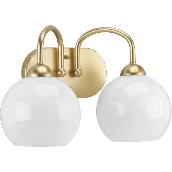 Carisa Two-Light Opal Glass Bath Vanity Light - Image 2