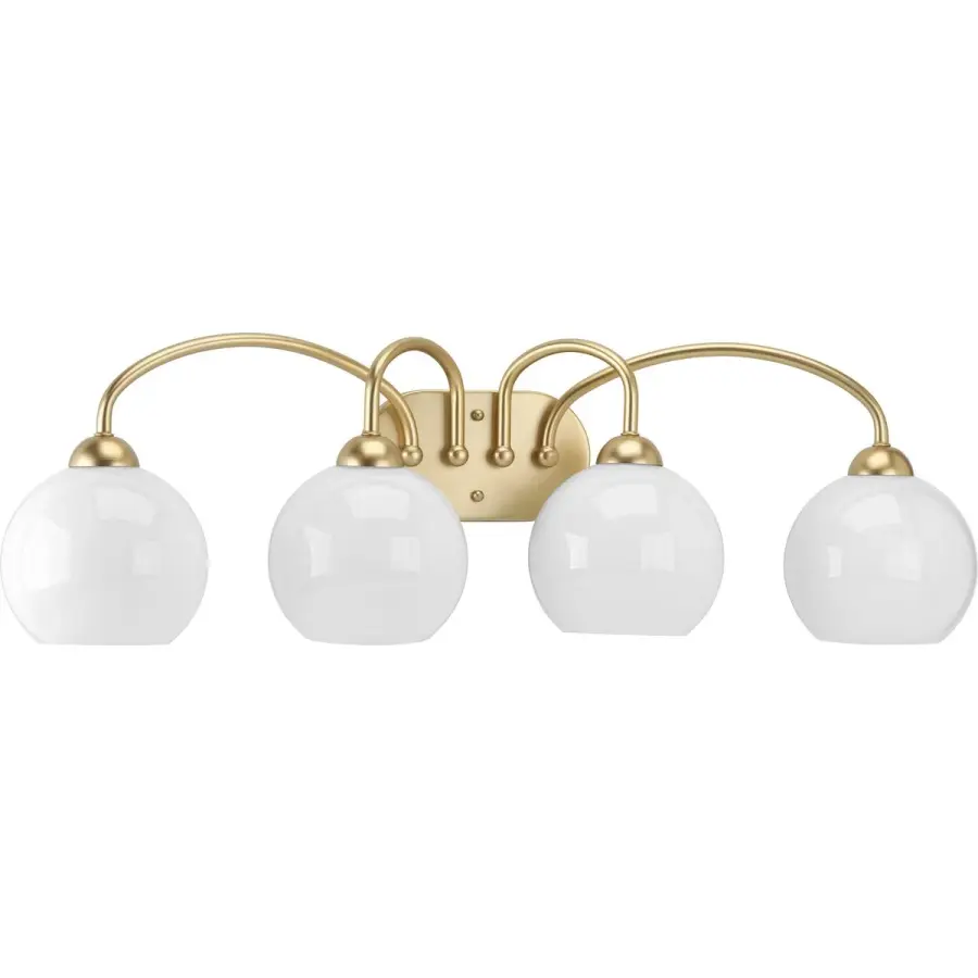 Carisa Four-Light Opal Glass Bath Vanity Light - Image 2