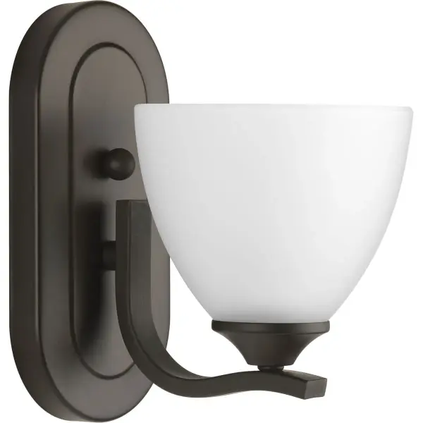 Laird One-Light Etched Glass Bath Vanity Light - Image 1