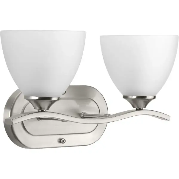 Laird Two-Light Etched Glass Bath Vanity Light - Image 2