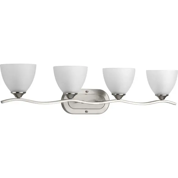 Laird Four-Light Etched Glass Bath Vanity Light - Image 1