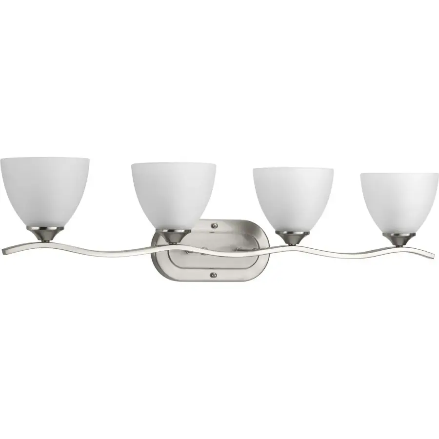 Laird Four-Light Etched Glass Bath Vanity Light - Image 1