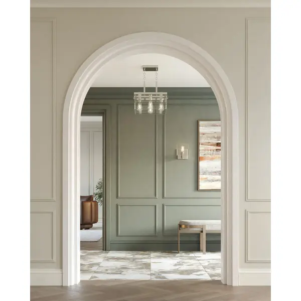 Glayse One-Light Clear Glass Bath Vanity Light - Image 4