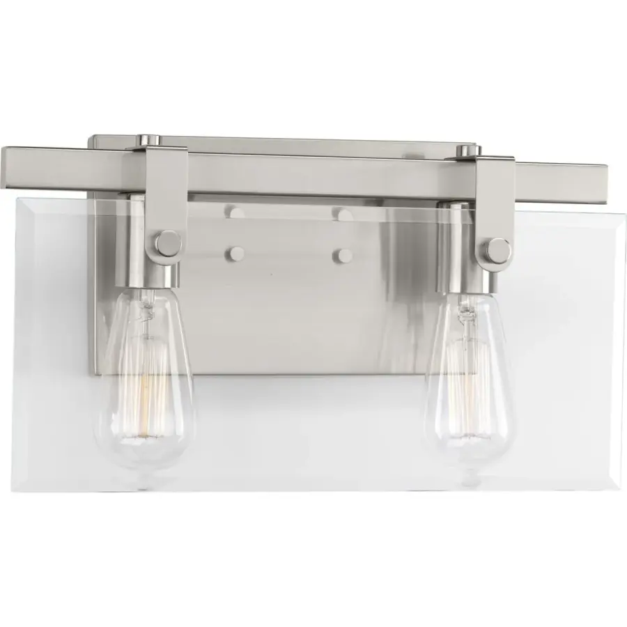 Glayse Two-Light Clear Glass Bath Vanity Light - Image 2