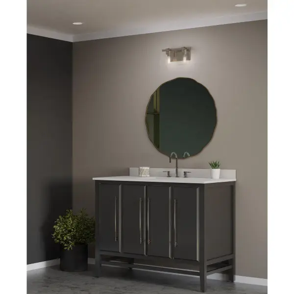 Glayse Two-Light Clear Glass Bath Vanity Light - Image 4