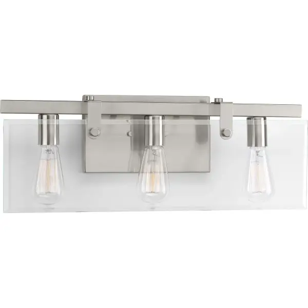 Glayse Three-Light Clear Glass Bath Vanity Light - Image 2