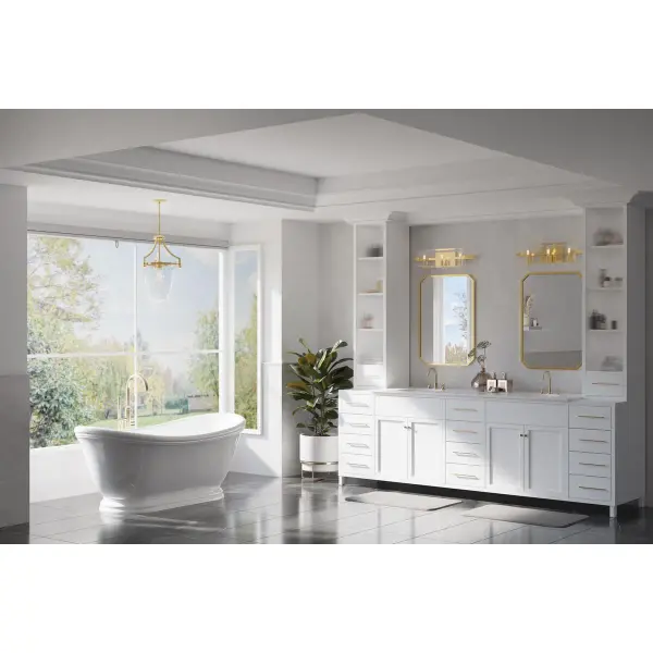 Cahill Three-Light Clear Glass Bath Vanity Light - Image 2