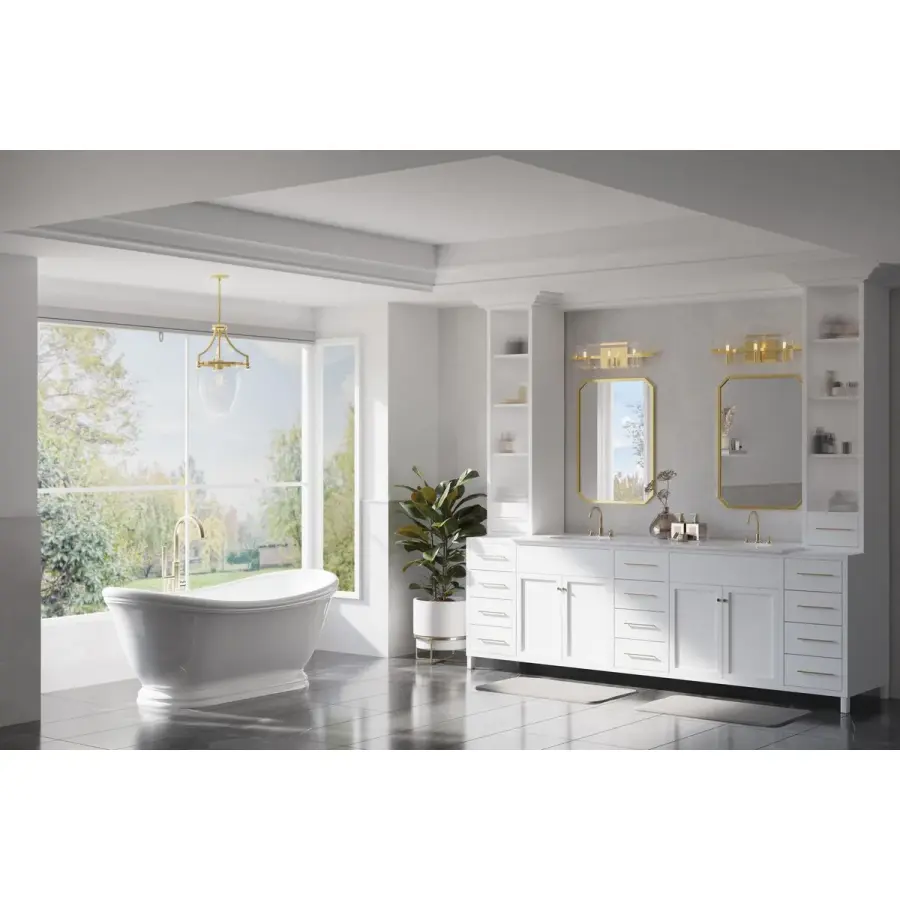 Cahill Three-Light Clear Glass Bath Vanity Light - Image 2