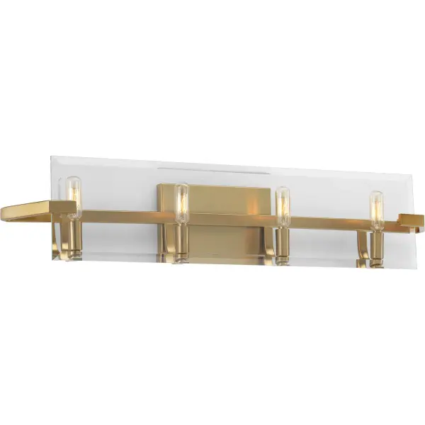 Cahill Four-Light Clear Glass Bath Vanity Light