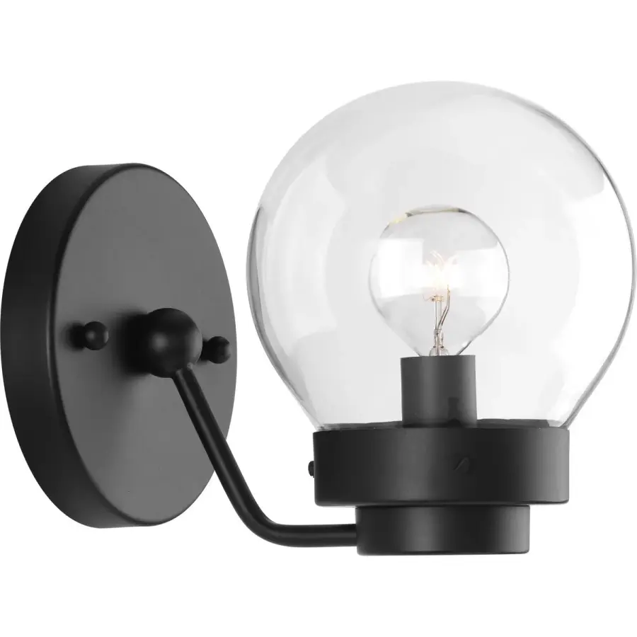 Spatial Collection One-Light Clear Glass Bath Vanity Light