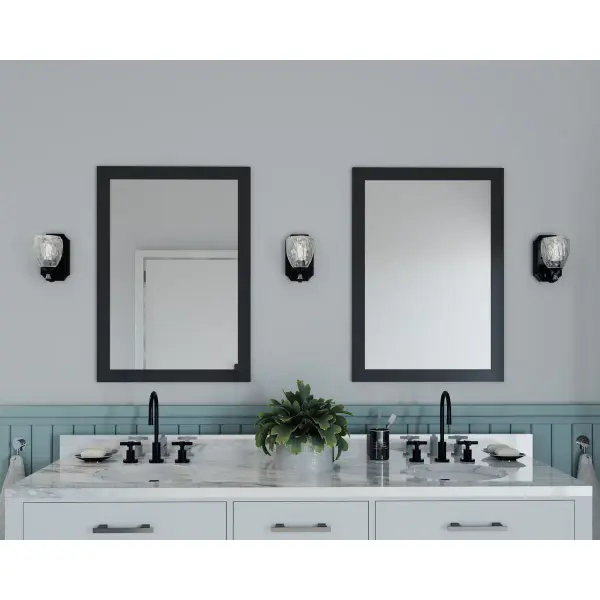 Anjoux One-Light Clear Water Glass Bath Vanity Light - Image 3