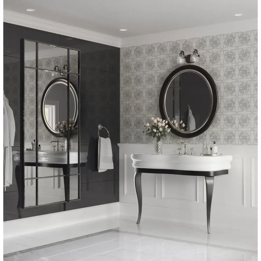 Anjoux Two-Light Clear Water Glass Bath Vanity Light - Image 3