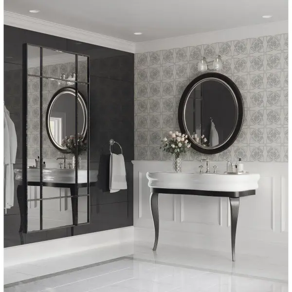 Anjoux Two-Light Clear Water Glass Bath Vanity Light - Image 4